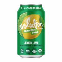 Evolution Fresh® Lemon Lime Organic Real Fruit Soda Perspective: Main
