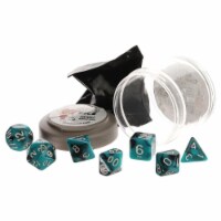 Reaper Miniatures REM19060 Pizza Dungeon Dual Dice, Teal & Black