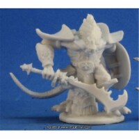 Reaper Miniatures REM77214 25mm Scale Kar Drakir, Dragonman - Bones