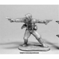 Reaper Miniatures REM80074 25mm Scale Jake Ryan Hero Explorer, Bobby Jackson - Bones & Chrono