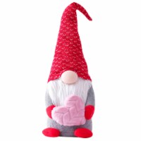 Christmas ornament Gnome Plush Doll Handmade Toy loving heart small