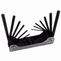 Wideskall 14 Pieces Metric and SAE Allen Wrench Folding Hex Key Set
