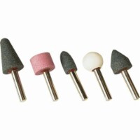 Wideskall 5 Pieces 1/8  inch Assorted Abrasive Mounted Grinding Stone Wheel Bits