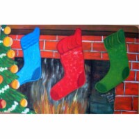 Custom Printed Rugs Christmas Stockings Door Mat