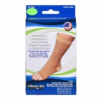 Sportaid Beige Ankle Support Medium Pull-On for the Foot SA1406 MED