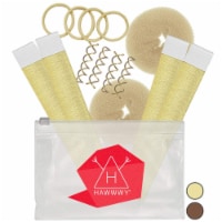HAWWWY Blonde 12-Pc Bun Maker - Easy Fast Bun Tool, Women Girls Kids