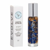 Summer Salt Body Evolve Essential Oil Roller, 24K Gold + Lapis Lazuli Crystals - 10ml