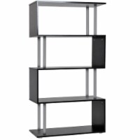 Bookshelf 5 Shelf Wood Display Unit Storage Furniture Book Shelving Tier Stand