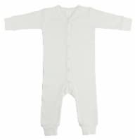 Interlock White Union Suit Long Johns - Medium