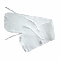 Bambini 119 Rib Knit White Abdominal Binder- One Size