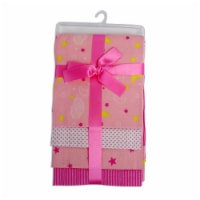 Bambini 3211P Receiving Blanket, Pink - Pack of 4