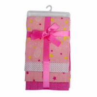 Bambini 3211P Receiving Blanket, Pink - Pack of 4