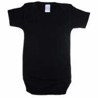Black Interlock Short Sleeve Onezies