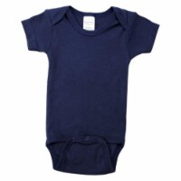 Navy Interlock Short Sleeve Bodysuit Onezie