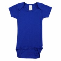 Blue Interlock Short Sleeve Bodysuit Onezie