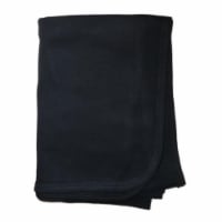 Bambini 3200BL Black Interlock Receiving Blanket