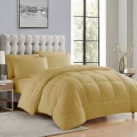 Sweet Home Collection | All Season Solid Bed-in-A-Bag includes Sheet, Full, Camel