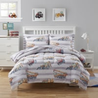 Sweet Home Collection | Trucks Bed in a Bag Kids Fun and Comfortable Set, Full