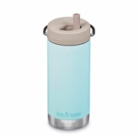 Klean Kanteen Insulated TKWide 12 Ounce Bottle with Twist Cap, Blue Tint