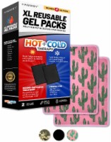 HAWWWY XL 2-Pack Cactus Gel Hot Col Gel Packs Ice Packs Heat Pads