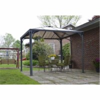 Palram - Canopia HG9152 Palermo 3600 Gazebo - 12 x 12 ft. - Gray/Bronze