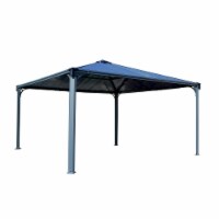 Palram - Canopia HG9154 Palermo 4300 Gazebo - 14 x 14ft. - Gray/Bronze