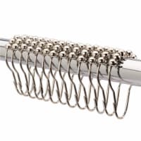 2 Lb Depot Shower Curtain Rings Hooks - Polished Nickel - 18/8 SS - Set of 12