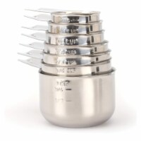 2 Lb Depot Stainless Steel Measuring Cups Set, 18/8 Kitchen Metal, 7 Pc.