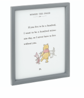 Hallmark Disney Winnie The Pooh And Piglet Friendship Framed Art Quote Sign New