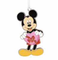 Hallmark Disney Mickey With Heart Metal Ornament New With Card