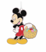 Hallmark Easter Disney Mickey With Easter Basket Metal Ornament New With Card