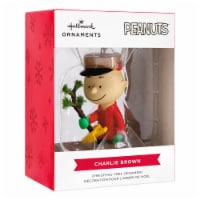 Hallmark Christmas Peanuts® Charlie Brown Kneeling with Tree Ornament Perspective: Main