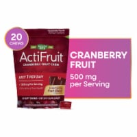 Nature's Way ActiFruit Cranberry Fruit with D-Mannose Vegetarian Soft Chews 500 mg Per Serving Perspective: Main