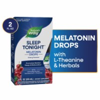 Nature's Way Sleep Tonight Melatonin with L Theanine Cherry Flavored Drops Perspective: Main