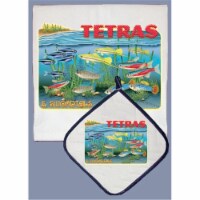 Pipsqueak Productions DP802 Tetra Dish Towel And Pot Holder Set