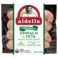 Aidells® Organic Spinach & Feta Smoked Chicken Sausage Perspective: Main