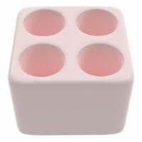 Fancy Bath Outlet Diatomite Quick-Dry Stone Toothbrush Holder in Pink