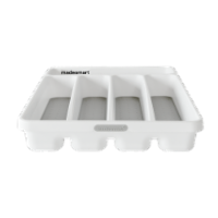 madesmart® Classic Mini Flatware Organizer in White/Grey