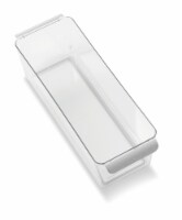 madesmart® Narrow Deep Bin - Gray/Clear