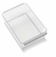 madesmart® Wide Deep Bin - Gray/Clear