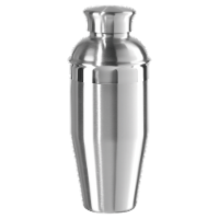 True Fabrications Vista™ Measured Cocktail Shaker - Silver, 14 oz