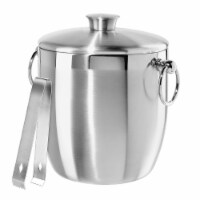 Oggi™ Stainless Steel Double Wall Ice Bucket with Tongs Perspective: Main