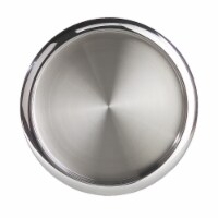 Oggi™ Stainless Steel Two-Tone Round Serving Tray Perspective: Main