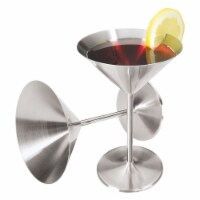 Oggi™ Stainless Steel Martini Glasses Perspective: Main