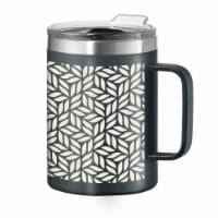 Oggi Stainless Steel Thermomug - Geo Leaf Perspective: Main