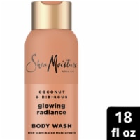 SheaMoisture Coconut Hibiscus 18z Body Wash Coconut Hibiscus Perspective: Main