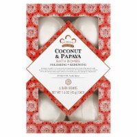Nubian Heritage Bath Bombs Coconut & Papaya - 6 Bath Bombs