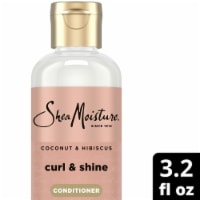 SheaMoisture Curl & Shine Coconut & Hibiscus Conditioner, Travel Size Perspective: Main