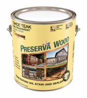 Preserva Wood Semi-Transparent Tahoe Teak Oil-Based Penetrating Wood Stain and Sealer 1 gal.
