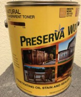 Preserva Wood Transparent Natural Oil-Based Oil-Based Penetrating Wood Stain and Sealer 1
